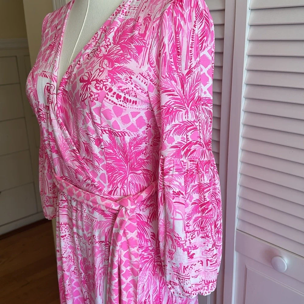 Lilly Pulitzer Belted Jersey Knit Dress - Picture 4 of 6